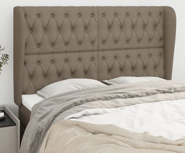 Κεφαλάρι Uszak vidaXL, taupe, 147x23x118/128 cm, υφασμάτινο