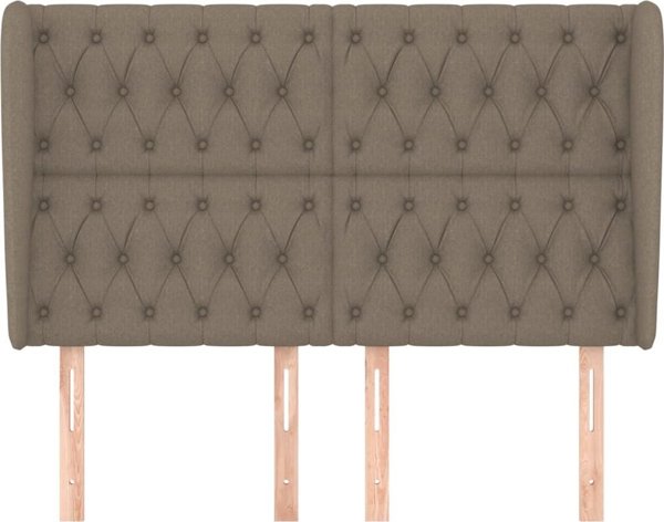 Κεφαλάρι Uszak vidaXL, taupe, 147x23x118/128 cm, υφασμάτινο
