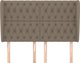 Κεφαλάρι Uszak vidaXL, taupe, 147x23x118/128 cm, υφασμάτινο
