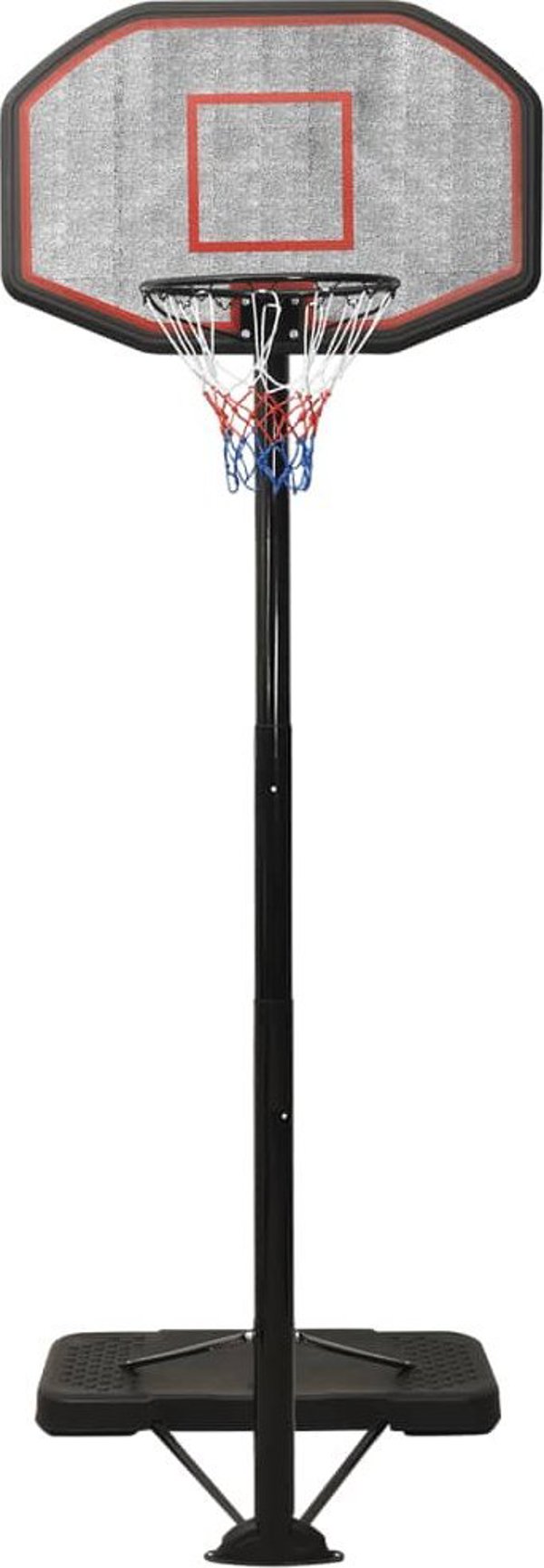 vidaXL Βάση για μπασκετ, μαύρο, 258-363 cm, πολυαιθυλένιο