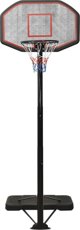 vidaXL Βάση για μπασκετ, μαύρο, 258-363 cm, πολυαιθυλένιο
