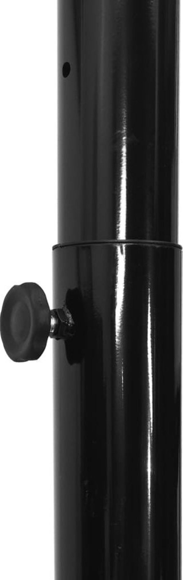 vidaXL Βάση για μπασκετ, μαύρο, 258-363 cm, πολυαιθυλένιο