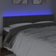 vidaXL Zaglowek do lozka z LED, ciemnoszary, 180x7x78/88 cm, aksamit