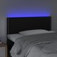 vidaXL Κεφαλάρι κρεβατιού με LED, μαύρο, 90x5x78/88 εκ., οικοδερμα