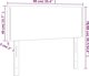 vidaXL Κεφαλάρι κρεβατιού με LED, μαύρο, 90x5x78/88 εκ., οικοδερμα