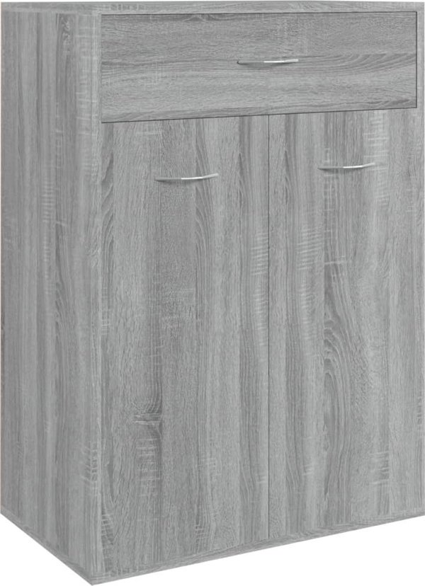 vidaXL Szafka na buty, szary dab sonoma, 60x35x84 cm