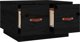 vidaXL Stolik kawowy, czarny, 60x53x35 cm, lite drewno sosnowe