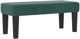 vidaXL Κρεβάτι Box Spring με Στρώμα και Πάγκο 100x200 εκ. Βελούδινο Σκούρο Πράσινο