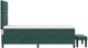 vidaXL Κρεβάτι Box Spring με Στρώμα και Πάγκο 100x200 εκ. Βελούδινο Σκούρο Πράσινο