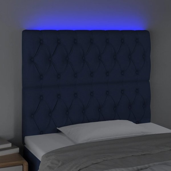 vidaXL Zaglowek do lotka z LED, mple, 100x7x118/128 cm, ypogeio