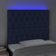 vidaXL Zaglowek do lotka z LED, mple, 100x7x118/128 cm, ypogeio