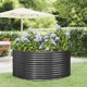 vidaXL vidaXL Donica ogrodowa, antracyt, 140x140x68 cm, malowana proszkowo