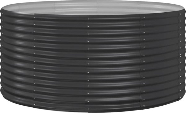 vidaXL vidaXL Donica ogrodowa, antracyt, 140x140x68 cm, malowana proszkowo