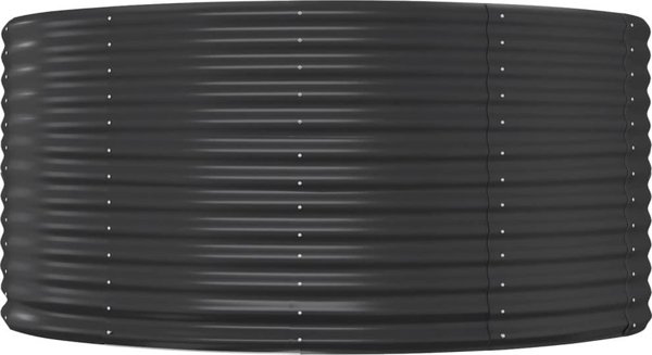 vidaXL vidaXL Donica ogrodowa, antracyt, 140x140x68 cm, malowana proszkowo