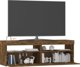 vidaXL Ντουλάπι για TV με LED φωτισμό, καπνιστή δρυς, 120x35x40 cm
