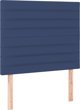 vidaXL Λοιζκο kontynentalne z materacem niebieskie 100x200cm tkanina