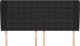 vidaXL ζαγλόουεκ uszak, μαύρο, 203x23x118/128 cm, δερματίνη