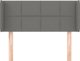 vidaXL Ζαγκλόουεκς uszak σκούρο γκρι 103x16x78/88 cm, ύφασμα