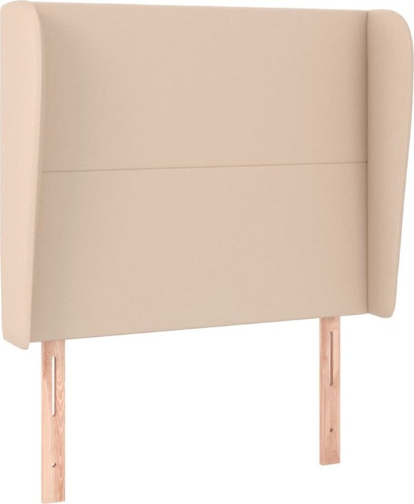vidaXL Zaglowek uszak, cappuccino, 93x23x118/128 εκ, συνθετικό δέρμα