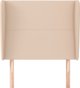 vidaXL Zaglowek uszak, cappuccino, 93x23x118/128 εκ, συνθετικό δέρμα