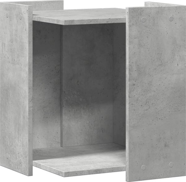 vidaXL Ντουλάπι για κουβά, χρώμα σκυροδέματος, 42x42x51 εκ.