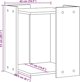 vidaXL Ντουλάπι για κουβά, χρώμα σκυροδέματος, 42x42x51 εκ.
