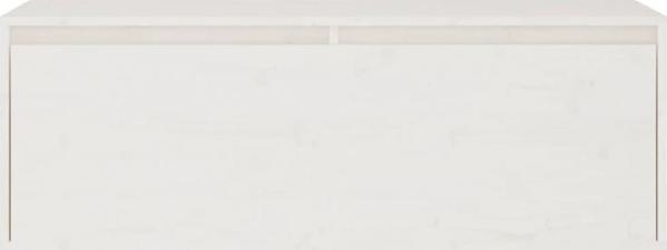 Επιτοίχια ντουλάπα vidaXL, λευκή, 100x30x35 cm, μασίφ πεύκο