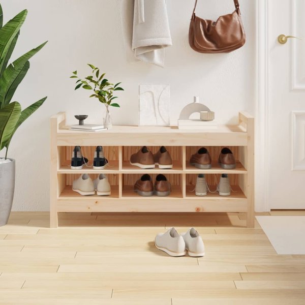 vidaXL Παγκάκι για Αίθουσα Εισόδου, 110x40x60 εκ., Μασίφ Πεύκο