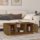 vidaXL Τραπεζάκι σαλονιού, χρώμα καφέ μέλι, 110x50x40 cm, μασίφ πεύκο