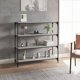 vidaXL Βιβλιοθήκη σε γκρι δρυς Sonoma 100x33x100 cm