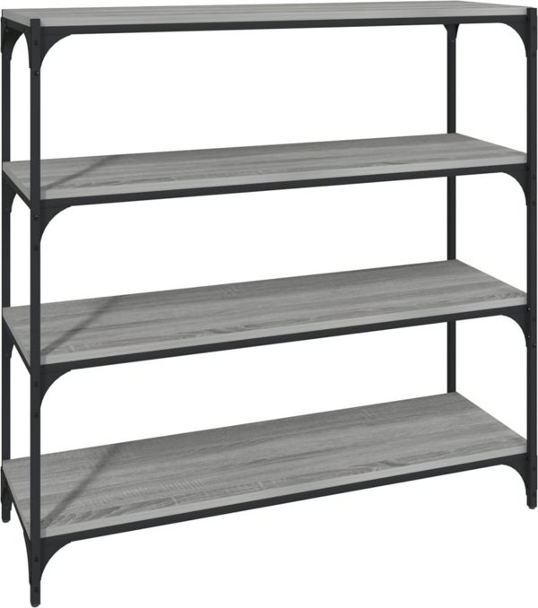 vidaXL Βιβλιοθήκη σε γκρι δρυς Sonoma 100x33x100 cm