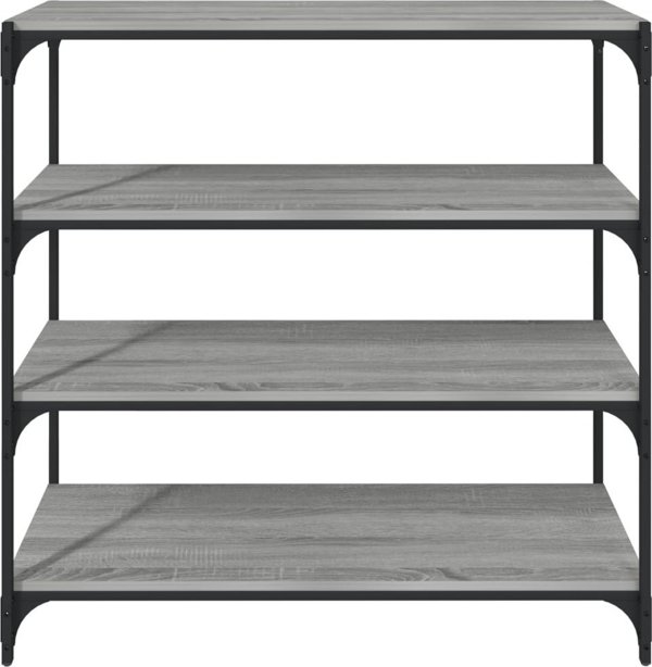 vidaXL Βιβλιοθήκη σε γκρι δρυς Sonoma 100x33x100 cm
