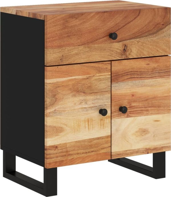vidaXL vidaXL Szafka nocna, 50x33x60 cm, lite drewno akacjowe