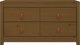 vidaXL Komoda miodowy braz 100x40x54 cm lite drewno sosnowe