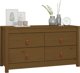 vidaXL Komoda miodowy braz 100x40x54 cm lite drewno sosnowe