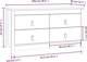 vidaXL Komoda miodowy braz 100x40x54 cm lite drewno sosnowe