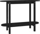 vidaXL Stolik konsolowy, czarny, 110x40x80 cm, lite drewno sosnowe