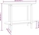 vidaXL Stolik konsolowy, czarny, 110x40x80 cm, lite drewno sosnowe