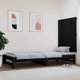 vidaXL κεφαλάρι κρεβατιού, μαύρο, 82,5x3x90 cm, μασίφ πεύκο