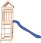 vidaXL Ξύλινο Σπιτάκι με Τσουλήθρα και Αναρριχητική Επιφάνεια από Πεύκο