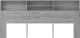 vidaXL Κεφαλάρι κρεβατιού με ράφια, γκρι δρυς Sonoma, 220x19x103,5 cm