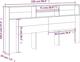 vidaXL Κεφαλάρι κρεβατιού με ράφια, γκρι δρυς Sonoma, 220x19x103,5 cm