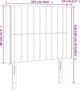 vidaXL Zaglowek do lozka z LED, czarny, 103x16x118/128 cm, tkanina
