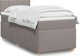 vidaXL Κρεβάτι Continental με στρώμα, ταουπέ, ύφασμα, 100x200 εκ.