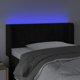 vidaXL Κεφαλάρι κρεβατιού με LED, μαύρο, 93x16x78/88 cm, βελούδο