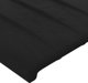 vidaXL Κεφαλάρι κρεβατιού με LED, μαύρο, 93x16x78/88 cm, βελούδο