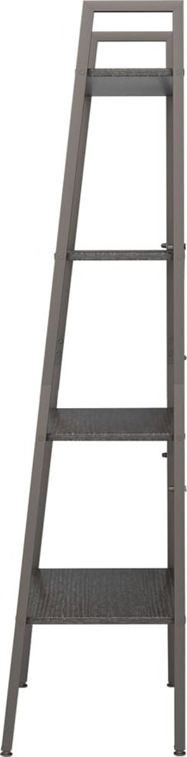 vidaXL Ράφι σκάλα με 4 ράφια, μαύρο, 56x35x140 cm