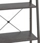 vidaXL Ράφι σκάλα με 4 ράφια, μαύρο, 56x35x140 cm