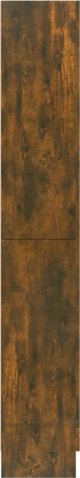 vidaXL Βιτρίνα, καπνιστή δρυς, 82,5x30,5x185,5 εκ