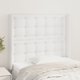 vidaXL Κεφαλάρι uszak λευκό 103x16x118/128 cm τεχνητό δέρμα